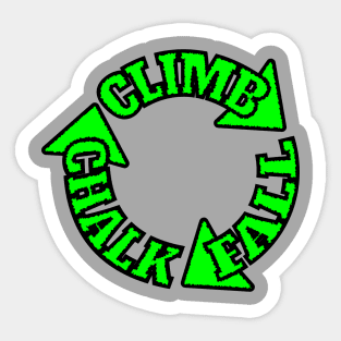 Chalk Climb Fall Repeat Sticker